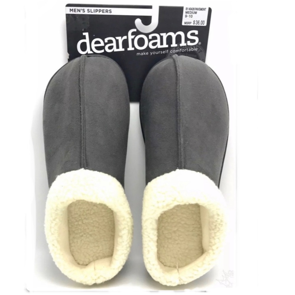 Memory Foam Slippers Dearfoams Soft Size M (9-10)